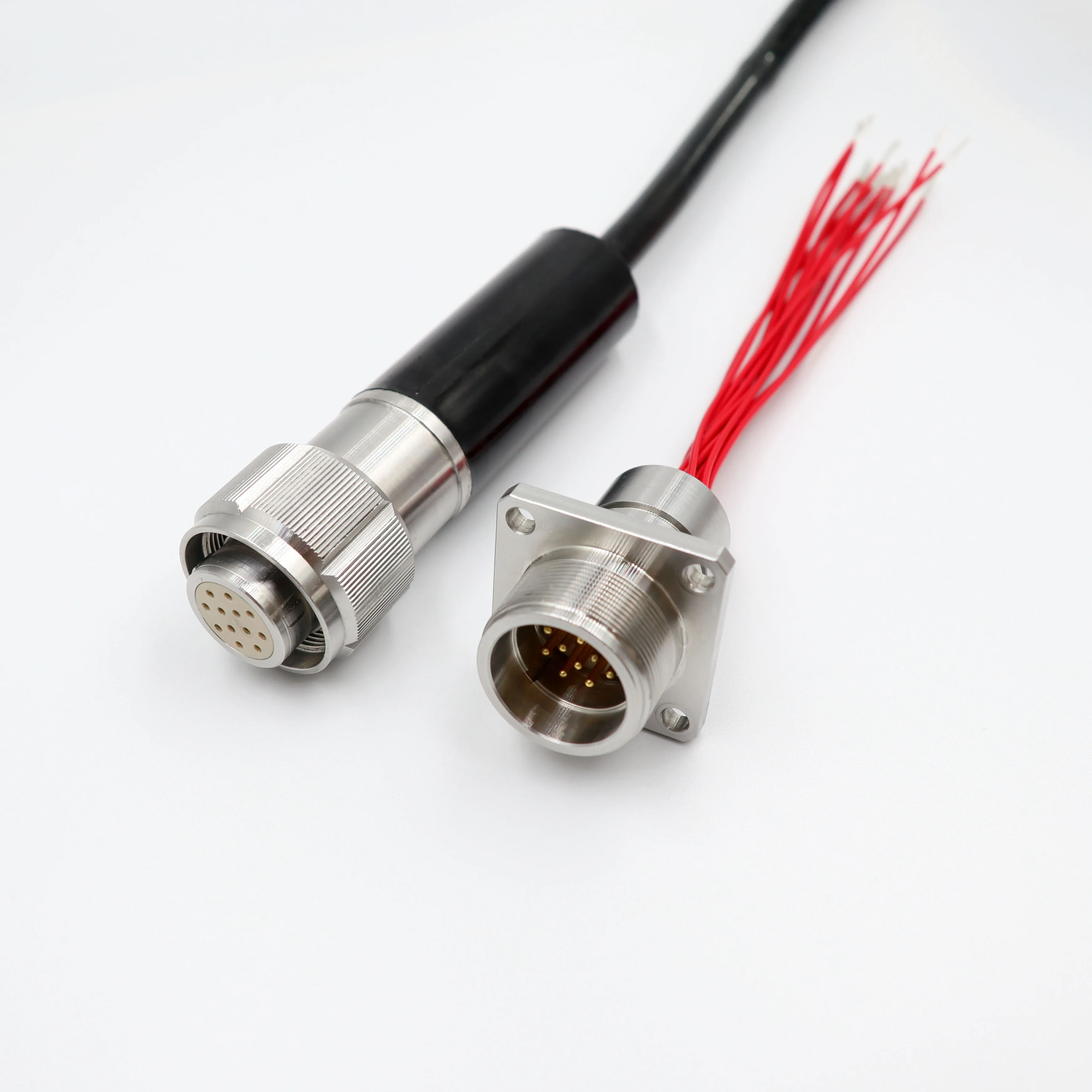61 core all metal shell underwater cable connector micro cable joint ROV signal propagation