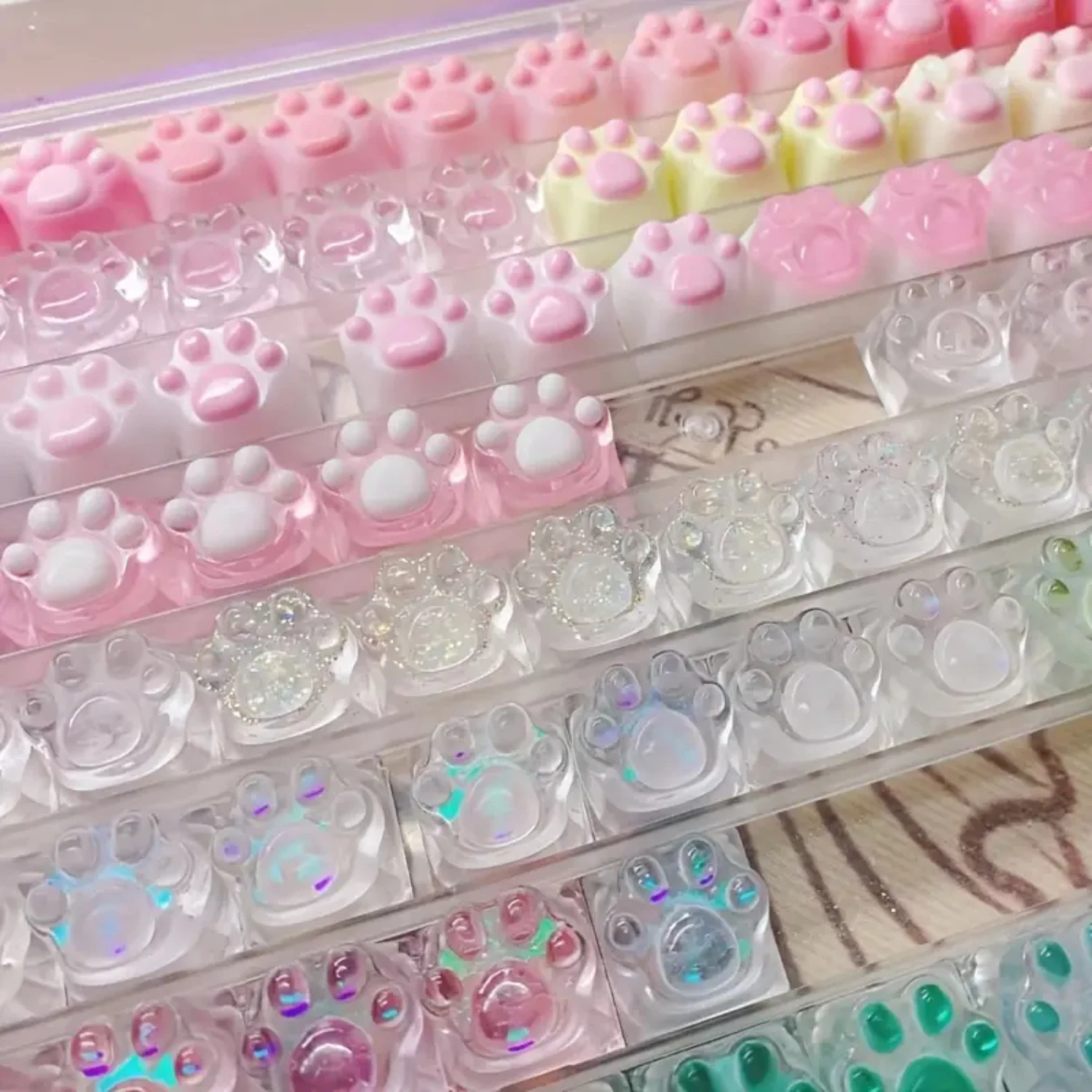 Cat Claw Transparent Keyboard Key Cap