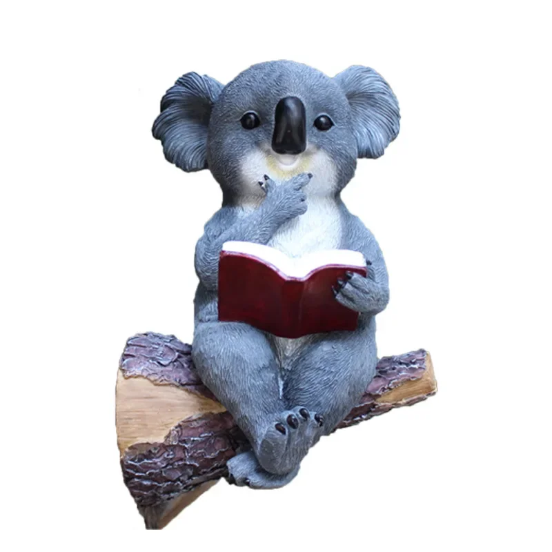 

Cartoon courtyard outdoor koala solar lamp pendant creative resin simulation animal tree hanging garden landscape ornaments