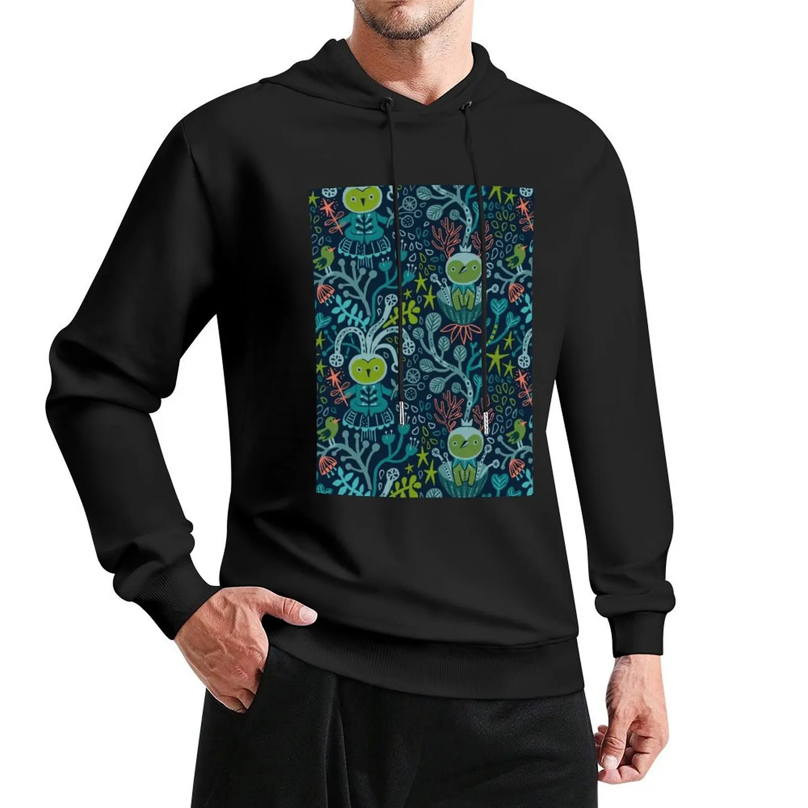 

Whimsical cute forest elves. Little magicians. Pullover Hoodie fashion men mens hoodies