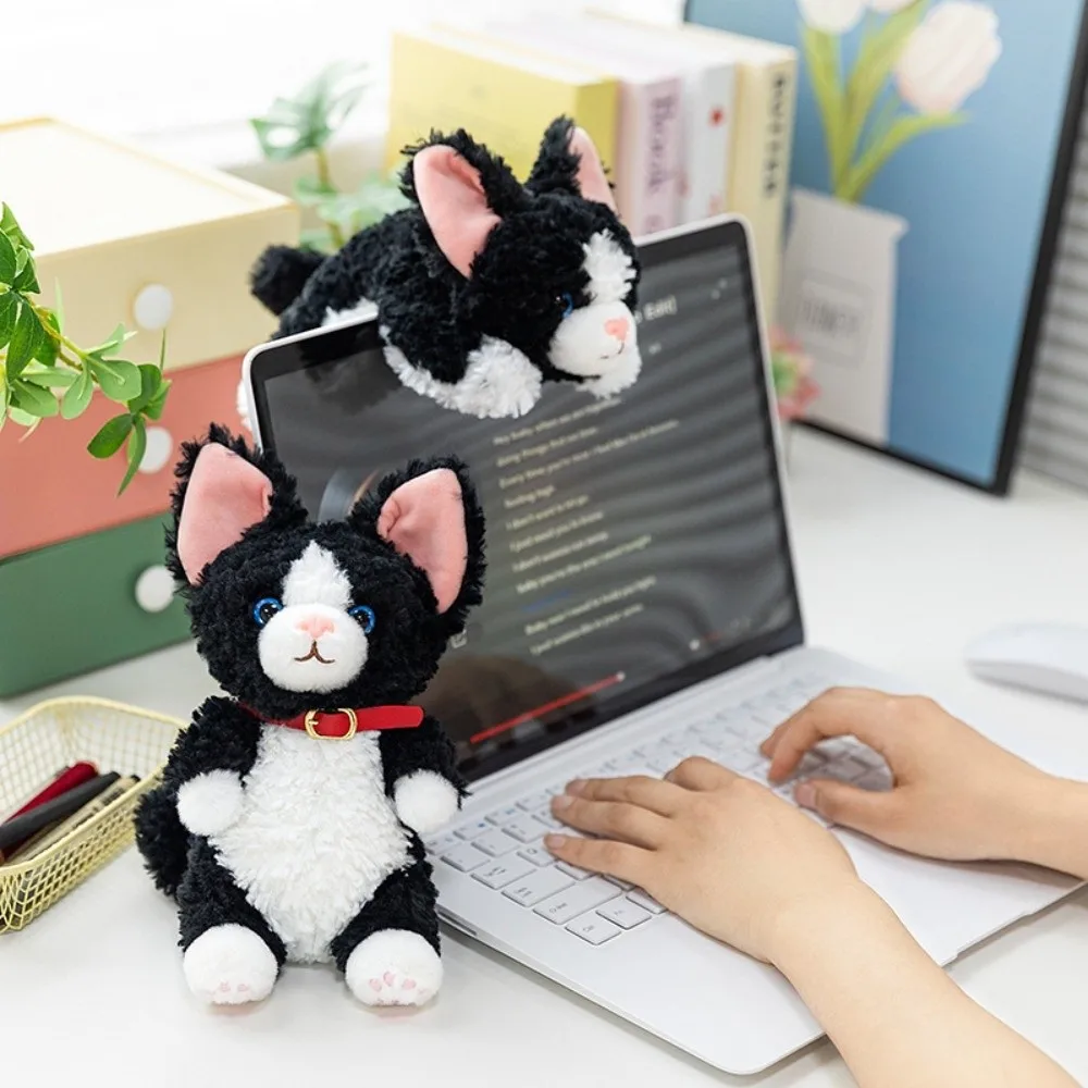 Polskussen Krullend Kat Pop Hanger Dier Pluizig Krullend Kat Knuffel Sleutelhanger Comfort Zacht Duits Krullend Kat Pluche Pop