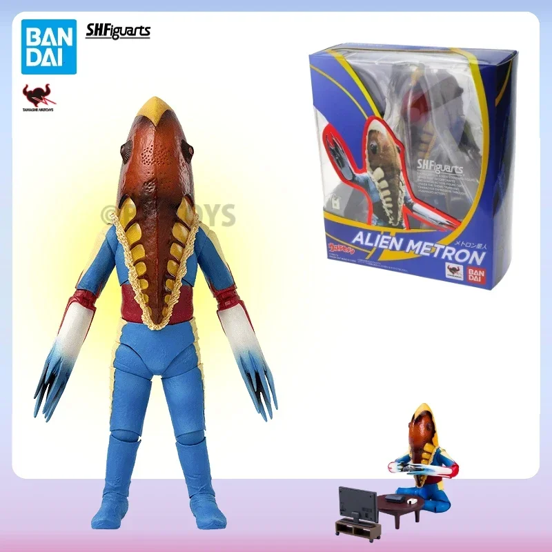 

In Stock Bandai BB Ultraman Series SHF Alien Metron Joints Movable Anime Action Figure Toys Collectible Original Box