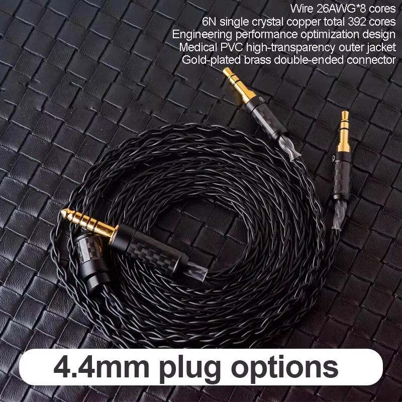 4.4mm To Double 3.5mm Balanced Headphone Upgrade Cable Suitable For he400se ep5 d7200