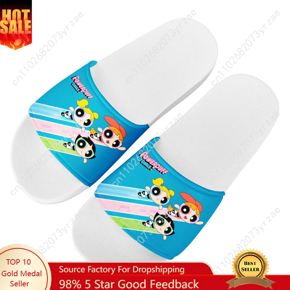 

The Powerpuff Girls Sandals Home Slippers Water Shoes Mens Womens Teenagers Sandal Bathroom Beach Swimming Pool Custom Slipper