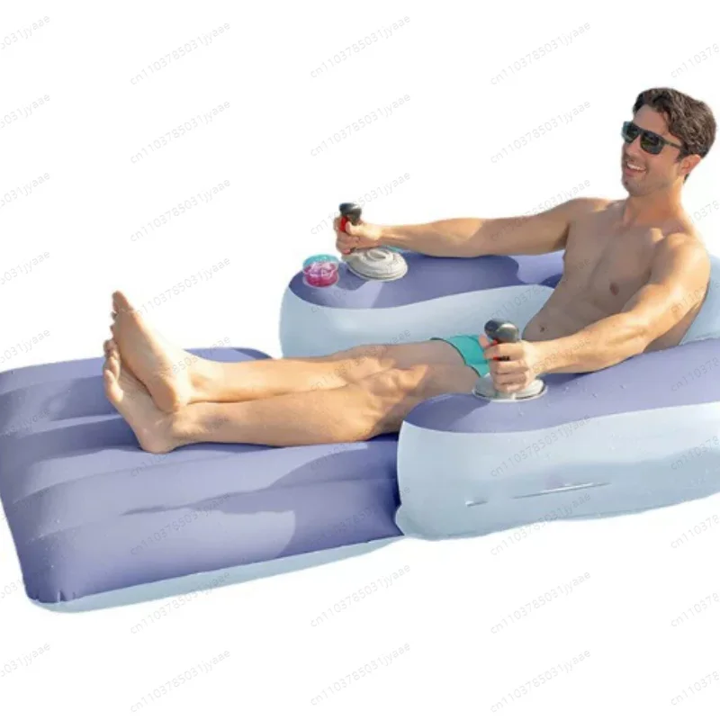 Inflatable Water Electric Seat Adult Swimming Toy Thruster Boat Reclining Chair Inflatable Motorboat Racing Floating Row