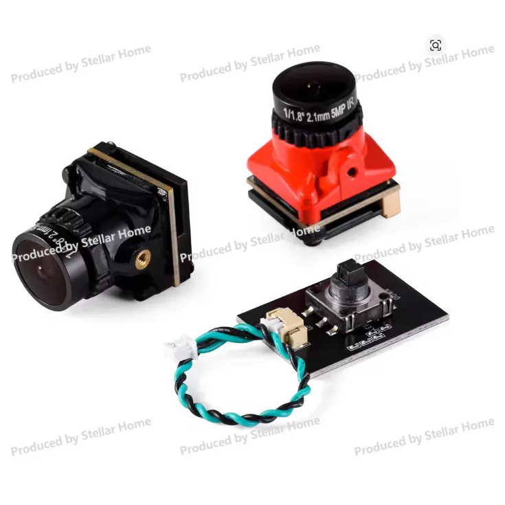 FPV High Definition Camera 1800TVL with OSD Parameter Adjustment Board Wide Angle 2.1MM Drone Accessories Model Aircraft