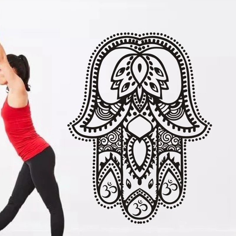 

Yoga Club Wall Sticker Decal Hand Body-building Posters Vinyl Wall Decals Home Decoration Decor Mural Yoga Sticker