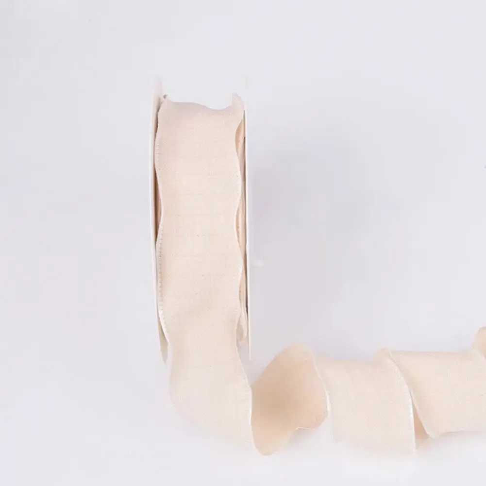 Diy الحرف الشريط الصلبة البوليستر كشكش حافة الشريط Diy بها بنفسك الخياطة هدية التفاف باقات الزفاف زينة عيد الميلاد الأزهار