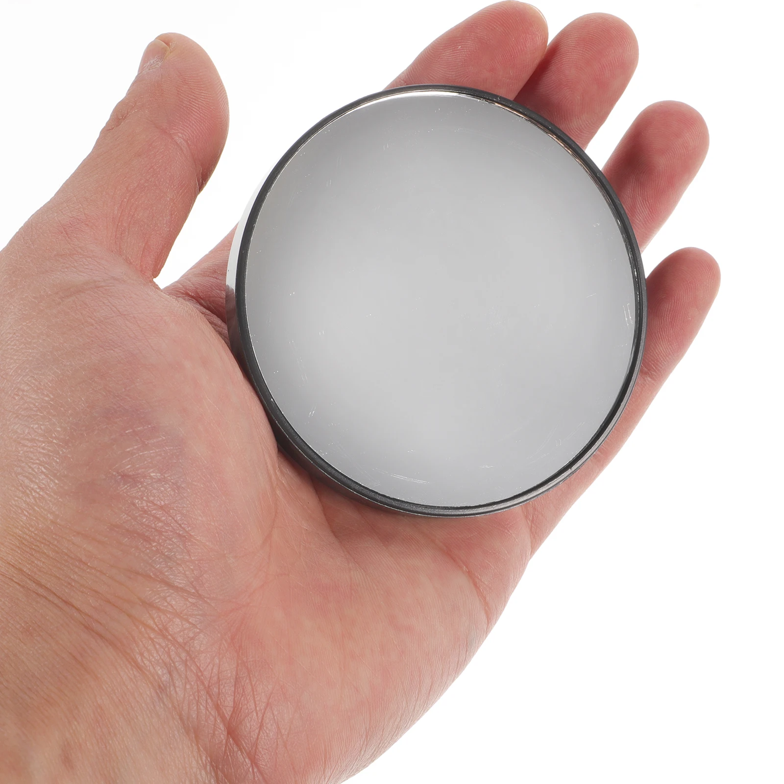 

5x Magnifying Glass Mirror Compact Black Small Round Makeup Mirror 7.5cm Suction Cups Tool Travel Bathroom