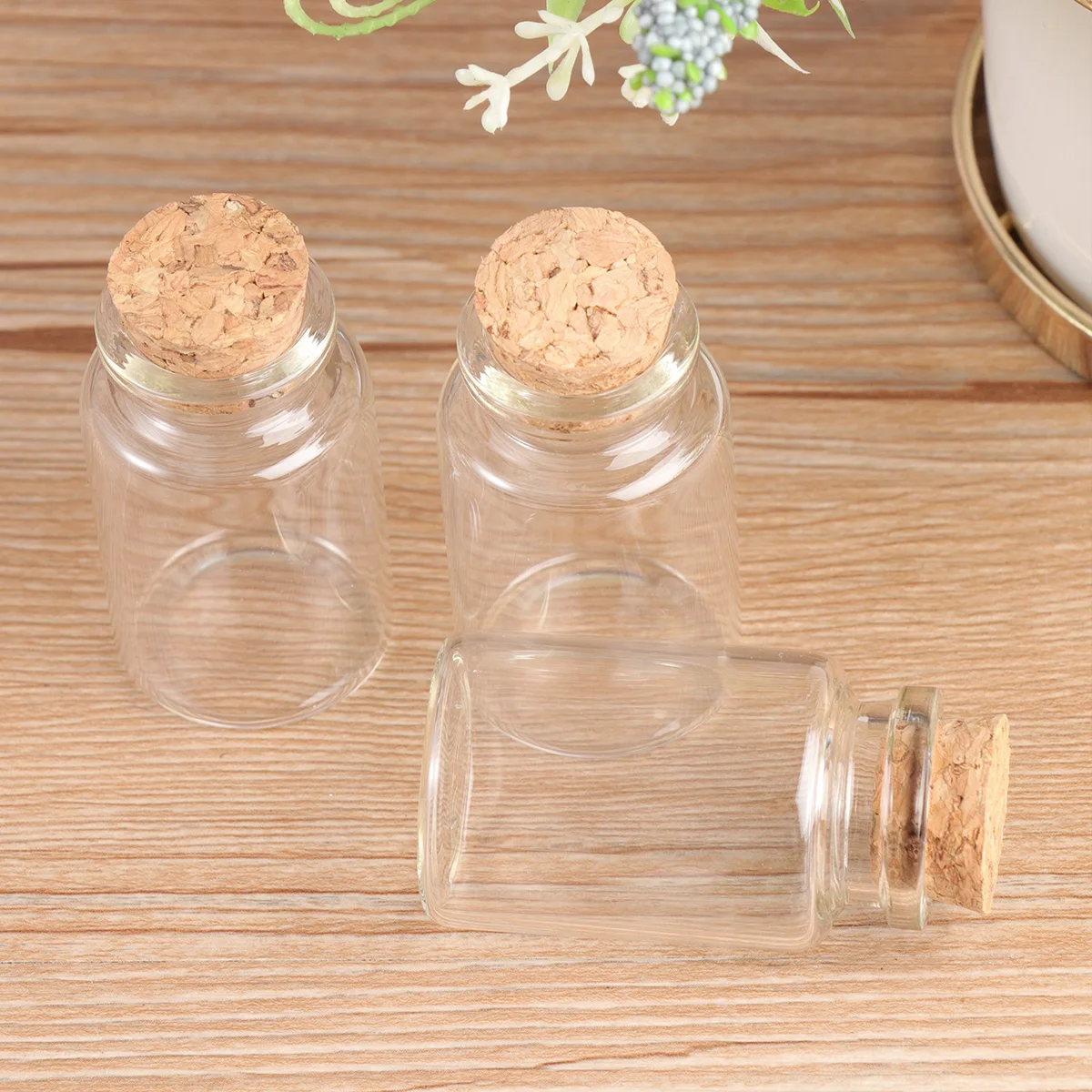 

6 Pcs Glass Bottle Spice Jar Bottles Containers for Food Sealed Canisters Tea Storage