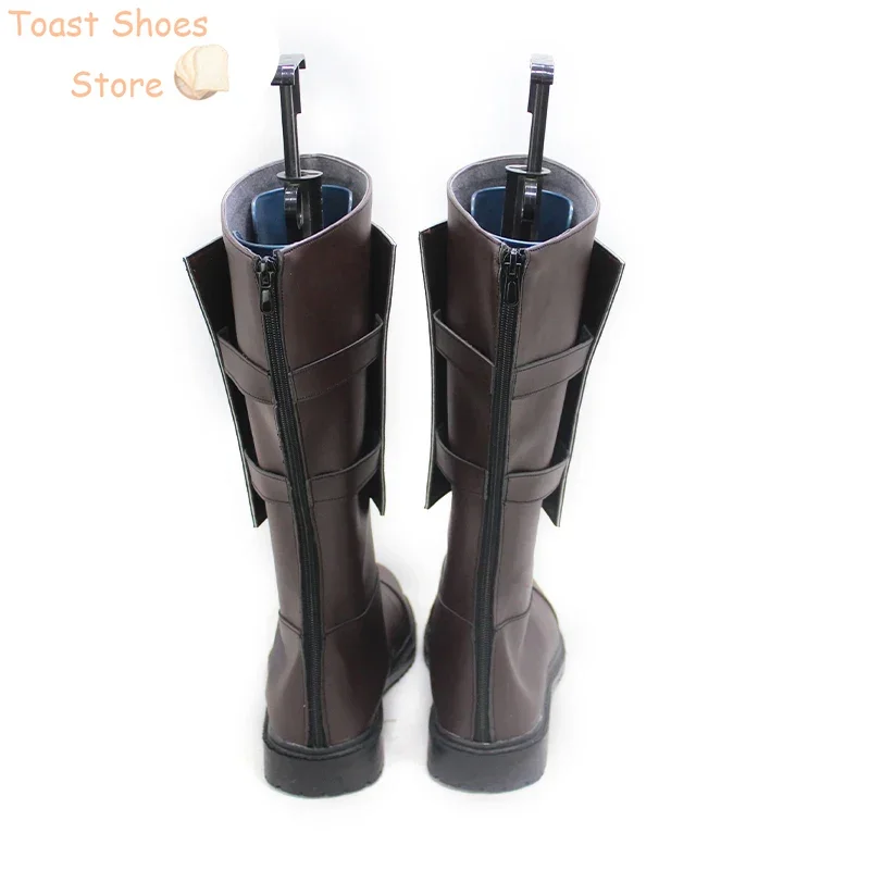 Thancred-zapatos de cuero PU para Cosplay, botas de carnaval, utilería para Halloween, juego FF14