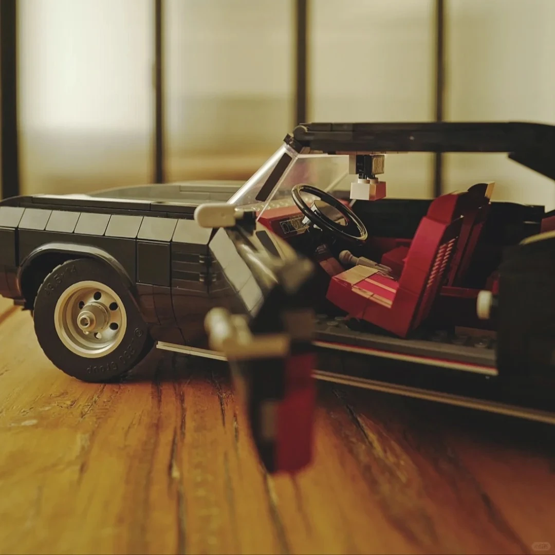 التكنولوجيا السوداء الرجعية العضلات سيارة خمر مجموعة المنافسة التجمع اللبنات الصبي لعبة عيد الميلاد وعيد ميلاد هدية مجموعة