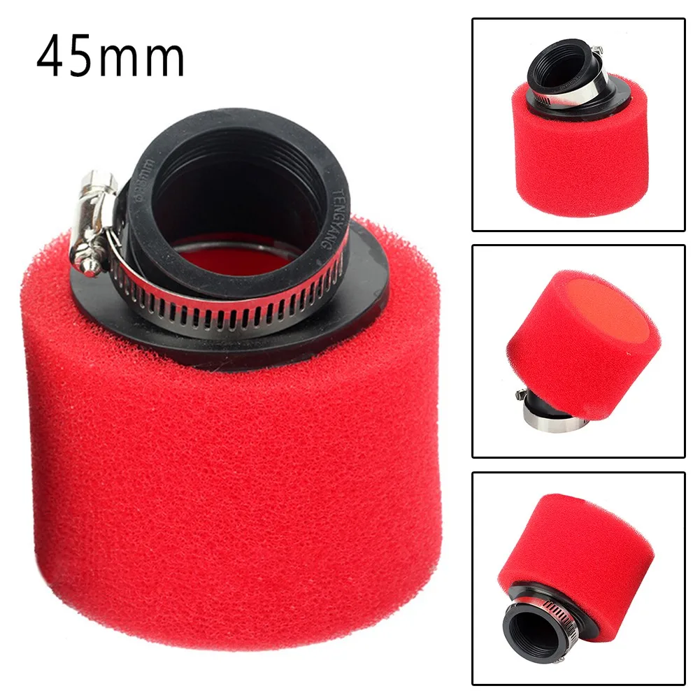 For Mikuni 28mm Air Filter For Molkt 26mm Kart Part Red Reusable Washable Aluminum Carburetor Straight Two Layers