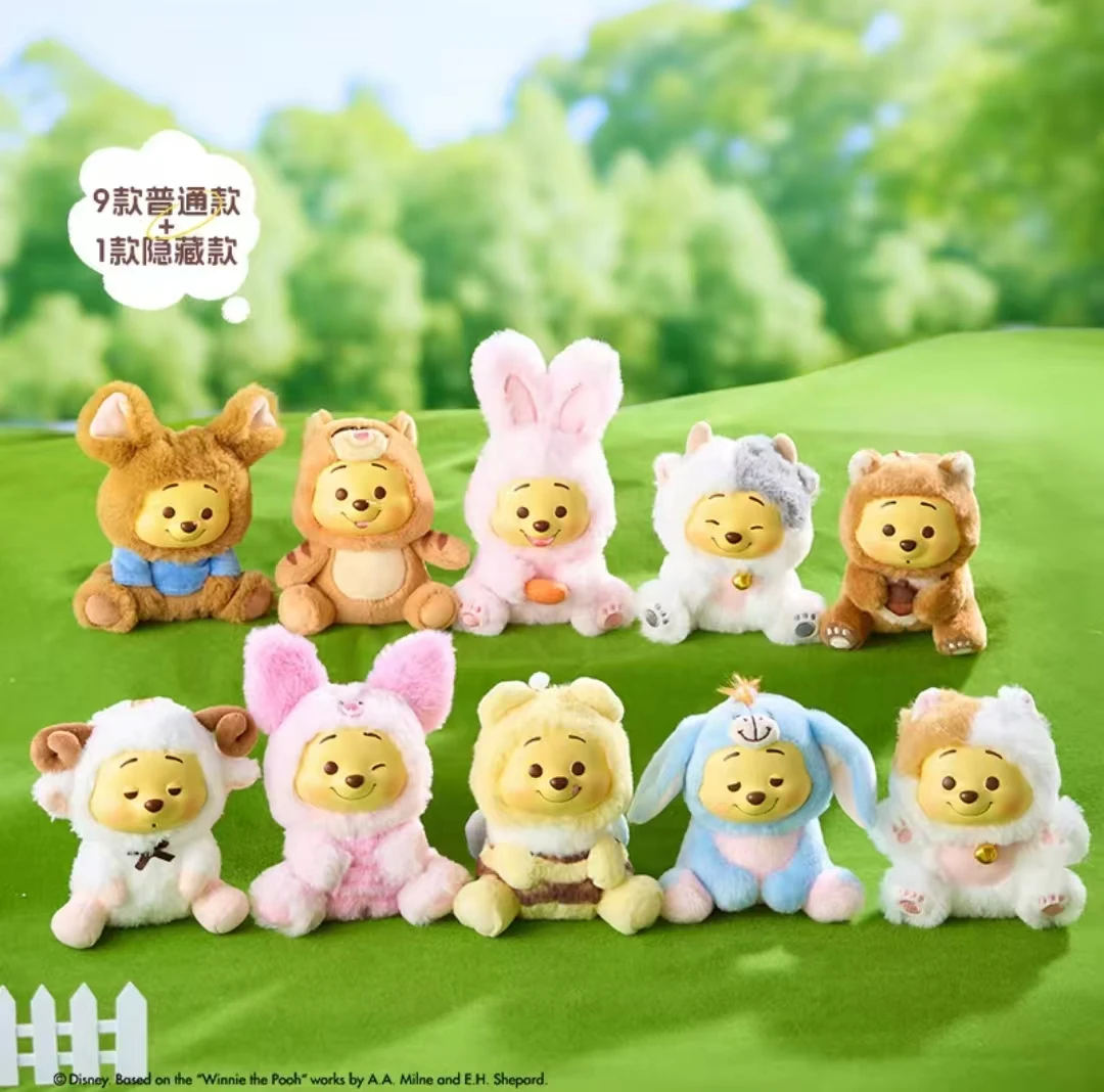 100% AUTÊNTICO Disney Pooh Mischief Party Blind Box Plush - Caixa confirmada opcional, estoque nos EUA |   Presente fofo