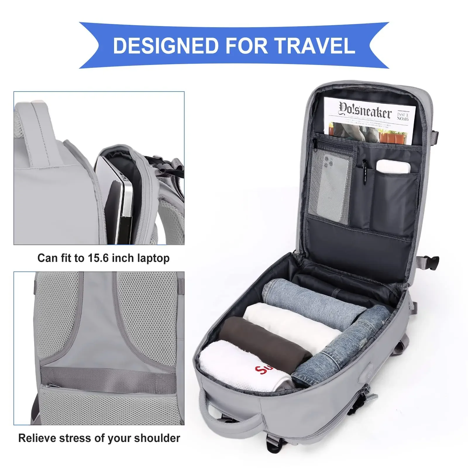 Cabin Hand Luggage Backpack，Backpack 40x30x20 Airplane, , Easyjet Laptop Backpack For Aeroplane Travel, School Backpack