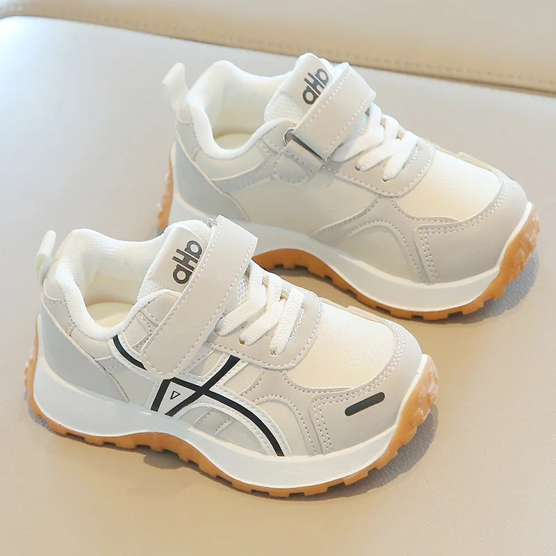 Chunqiu Children's Casual Shoes Boys and Girls Thick-soled Sports Shoes Kids Outdoor Running Shoes Versatile Student Non-slip