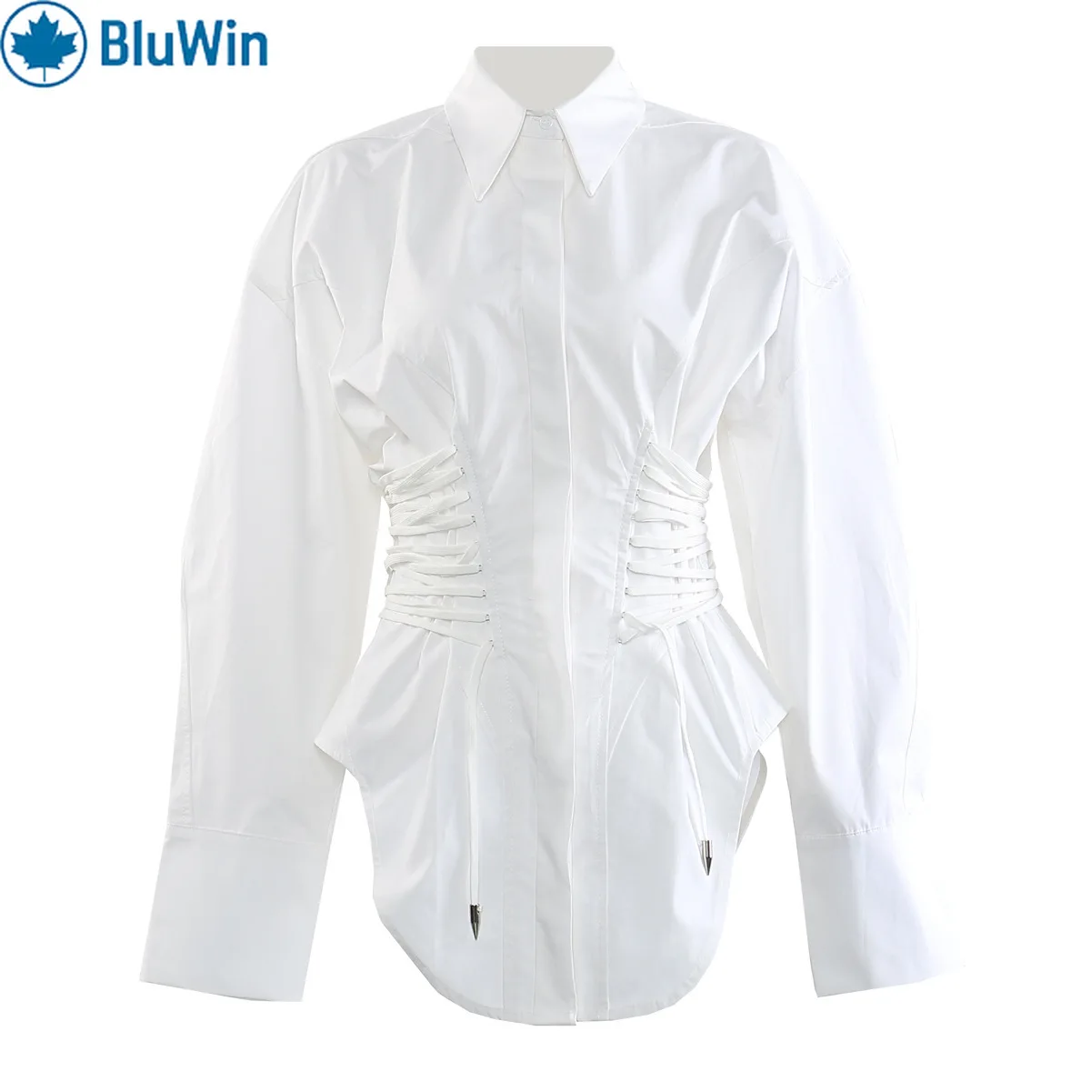 

URBANCHIC 2Colors Cinched-Waist Drawstring Shirt Jacket for Women – Oversize Shacket Adjustable Slim Fit