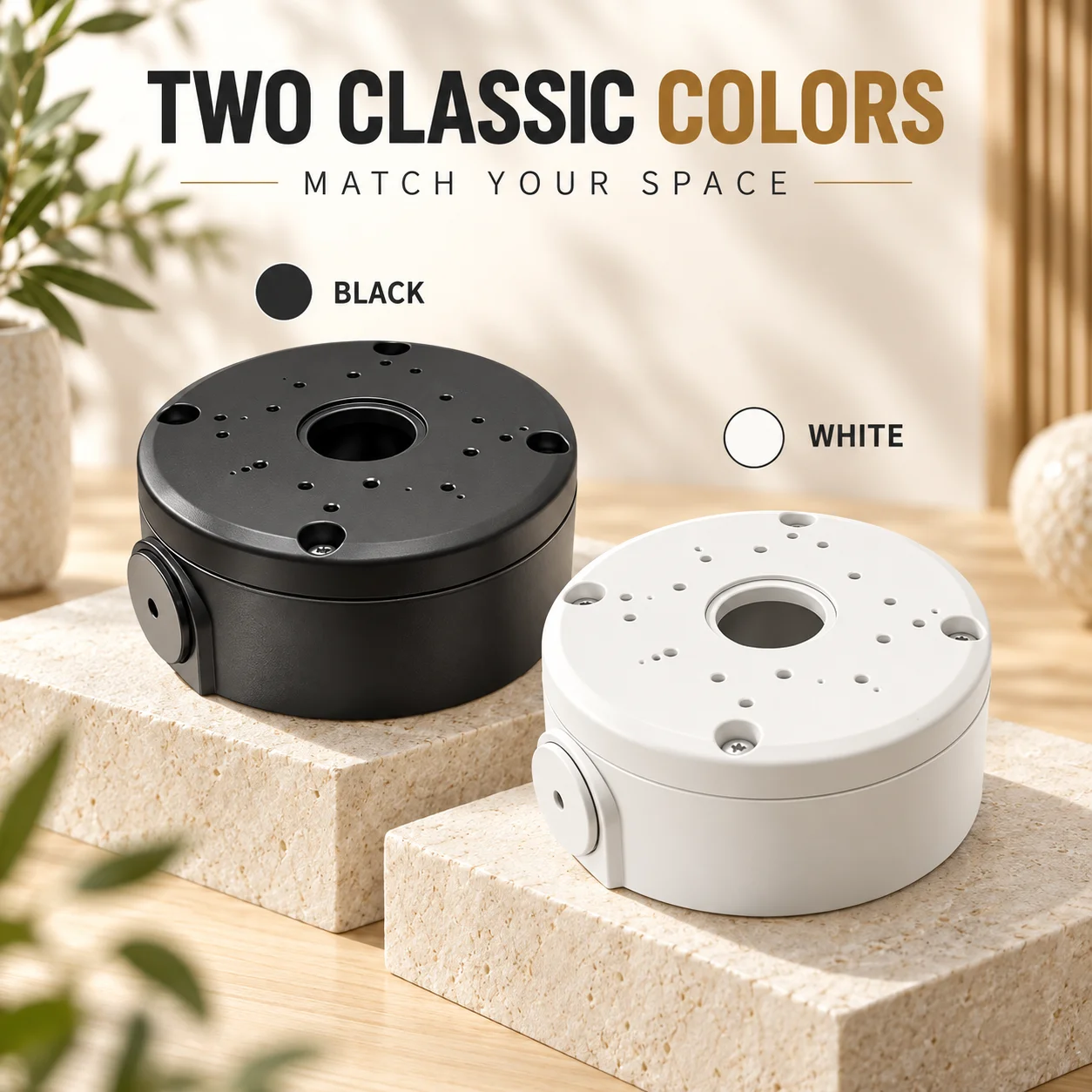 CCTV Camera Junction Box Cable Deep Base For Dome/IP Camera Waterproof Mount Bracket