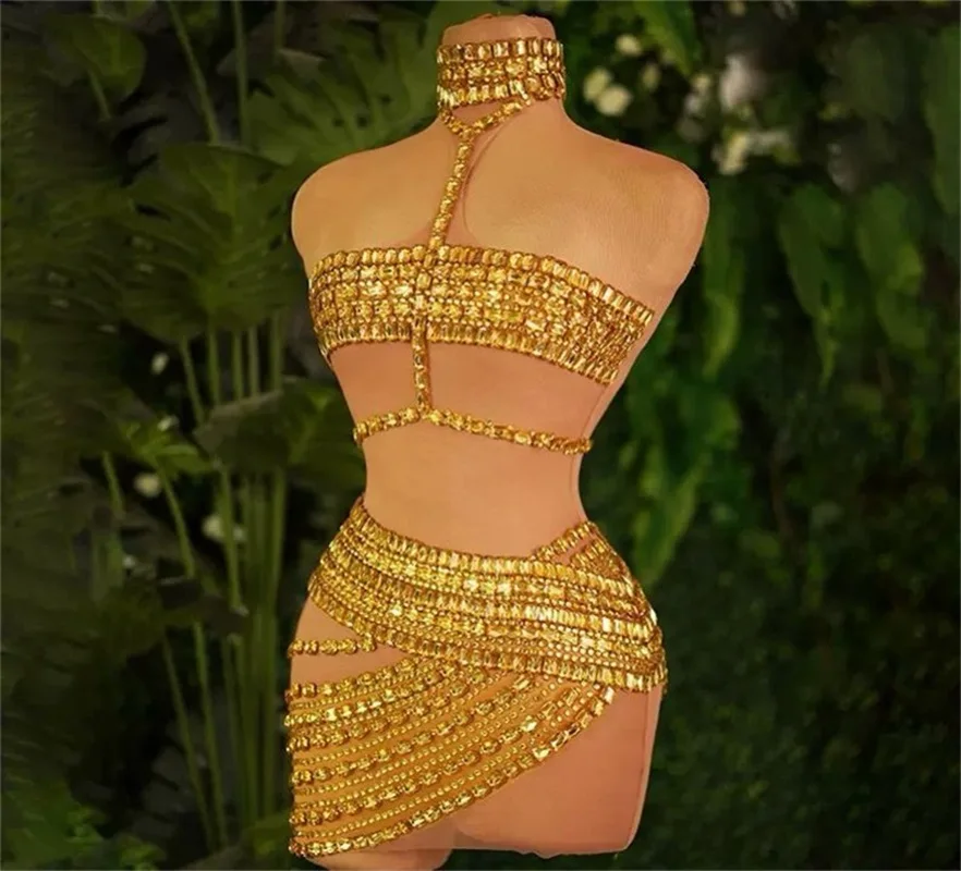 Cristaux de luxe femmes Robe de bal pierre Sexy pure formelle mariage soirée jupe gaine mince courte Mini Robe de soirée Robe