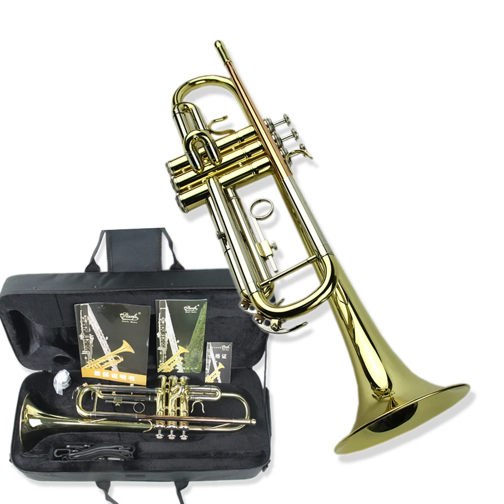 

Trumpet playing instrument beginner Bb professional band trumpet brass instrument phosphor copper