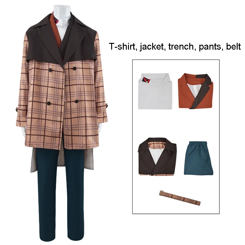 Costume de Cosplay Tenma Tsukasa de Scène Colorée, Ensemble de Carnaval d'Halloween, T-shirt, Manteau, Accessoires d'Uniforme d'Anime, Projet Sekai