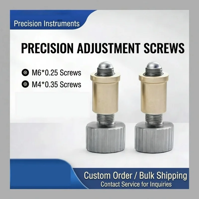 Optical Experiment Thread M4x0.35/M6x0.25/M4x0.25 Optical Industrial Precision Screw Thread Pair Fine Tooth Adjust Screw Frame