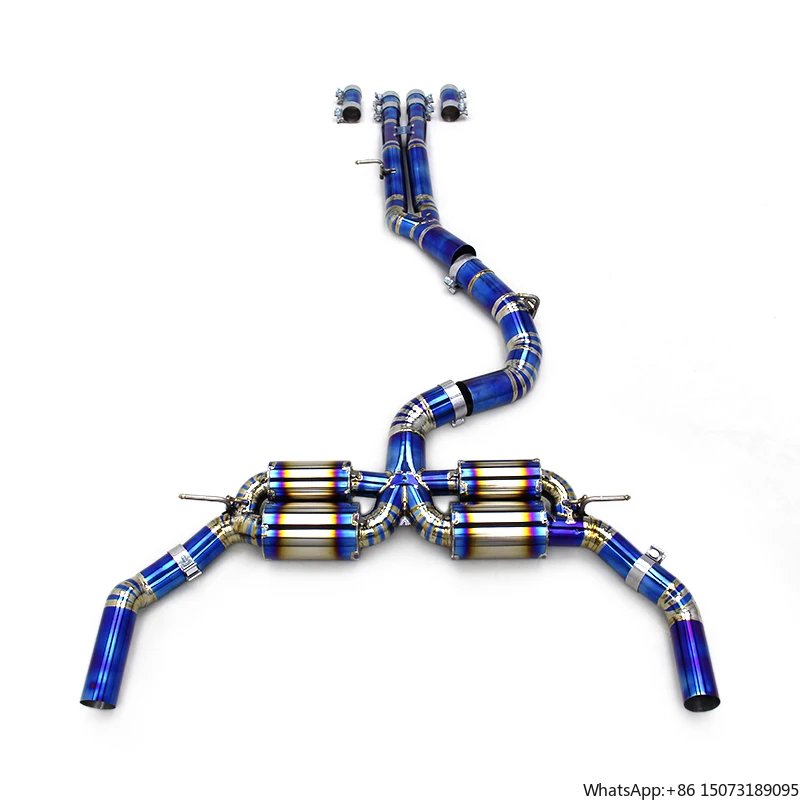 

ODM Catback Exhaust for RS3/TTRS 2.5T 2016-2023 Racing Sport Car Titanium Exhaust Pipe Four Muffler Exhaust System