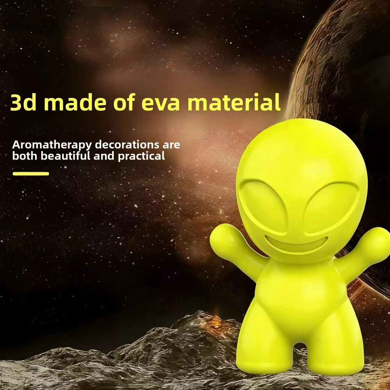 

Car - Mounted Solid Mars Kid Air Freshener Car Vent Clip Ornament - Eliminate Odors Freshen Air and Chemical - Free