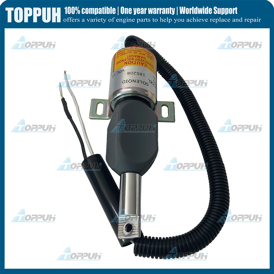 

185208 Stop Solenoid For Mustang MTL20 Track Loader Gehl CTL70 Isuzu 4JG1-TPA