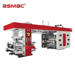 Factory Price Full Automatic 6 Color Flexo Printing Machine Roll to Roll Label Flexographic Printing Machine