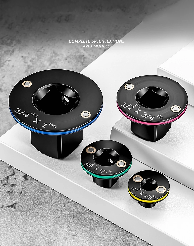 Low-Profile Impact Socket Adapter Set Magnetic Driver for Tight Spaces 3/4 to 1, 1/2 to 3/4, 3/8 to 1/2, 1/4 to 3