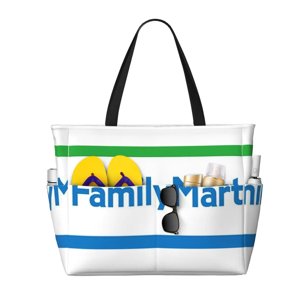 

FamilyMart Beach Tote Bag Sport Gym Yoga Duffle Large Tote Bag Women Travel Bag Fitness bag