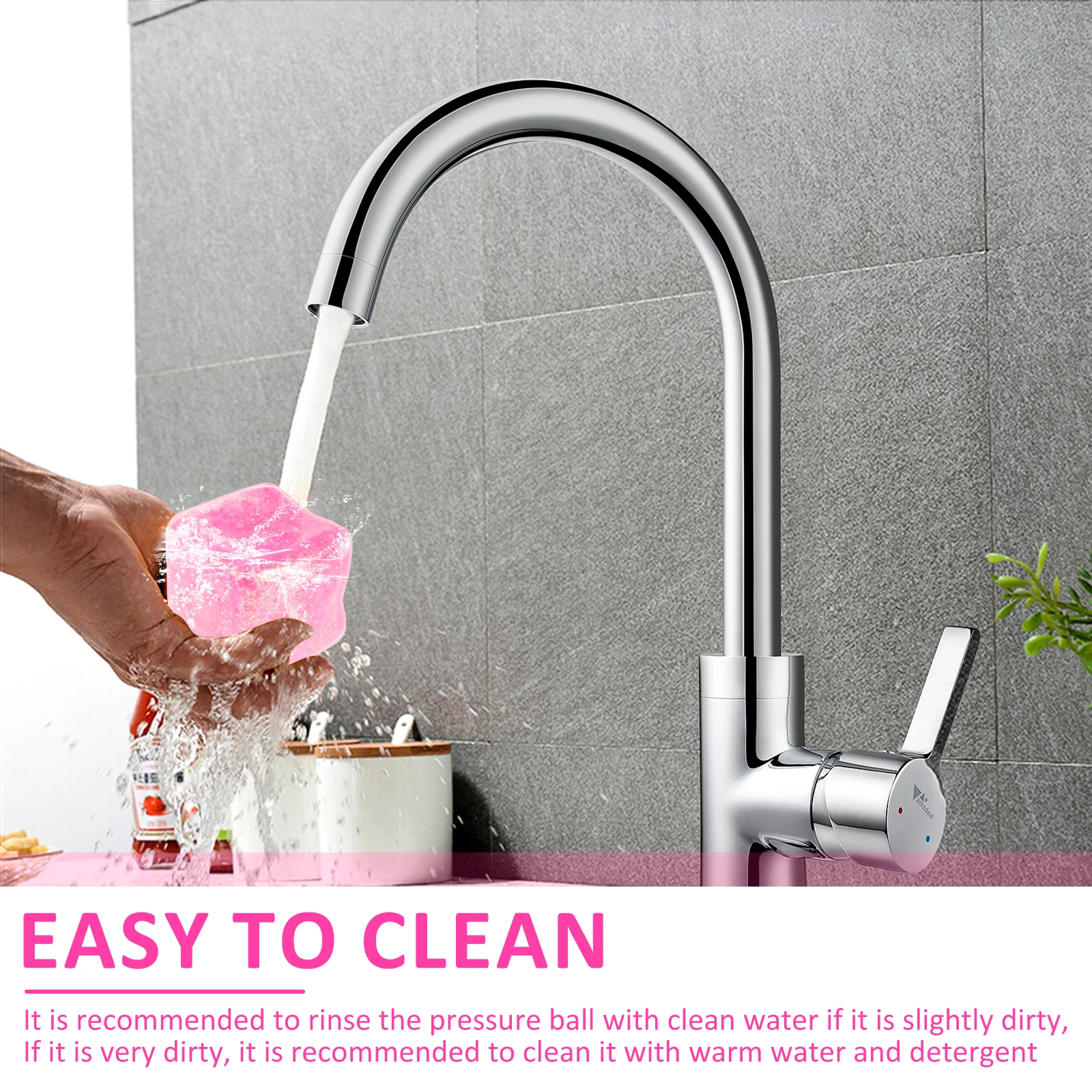 كرة ترتر بطيء الارتداد من TPR مضادة للإجهاد ، لعبة مالتوز الناعم ، لعبة قرصة ، مرنة للإغاثة ، عصر ملون ، تخفيف الضغط ، 4 #4