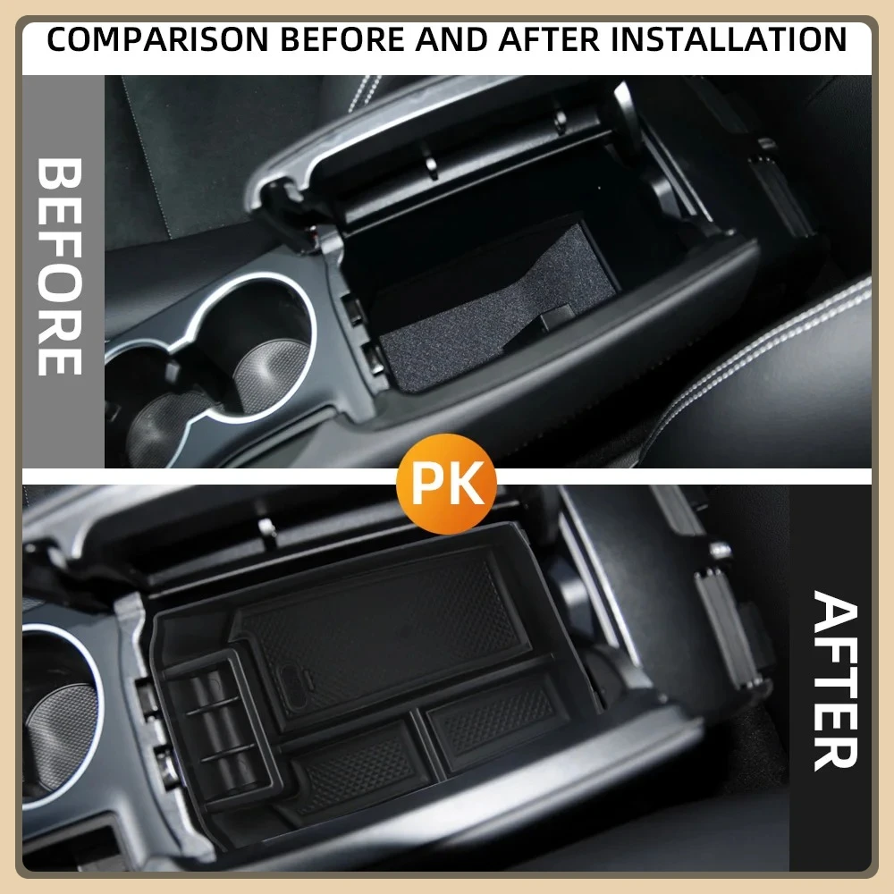 Caja de almacenamiento para reposabrazos Central de coche, accesorios organizadores de bandeja contenedor para Mercedes Benz GLK clase X204 GLK200 220 250 300 350