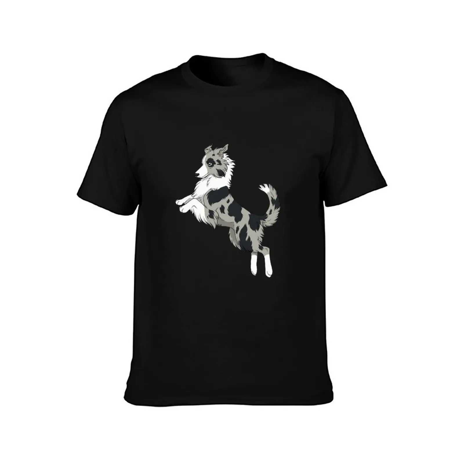 Border collie (blue merle) T-Shirt Minimal Art Print T-Shirt