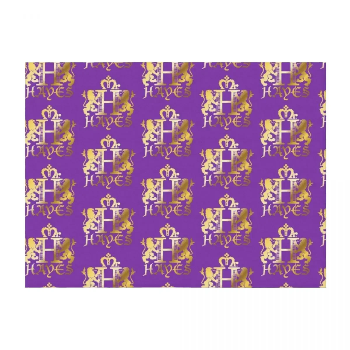 

Mr. Hayes Coat of Arms Gold Throw Blanket Baby Stuffeds halloween warm for winter Blankets