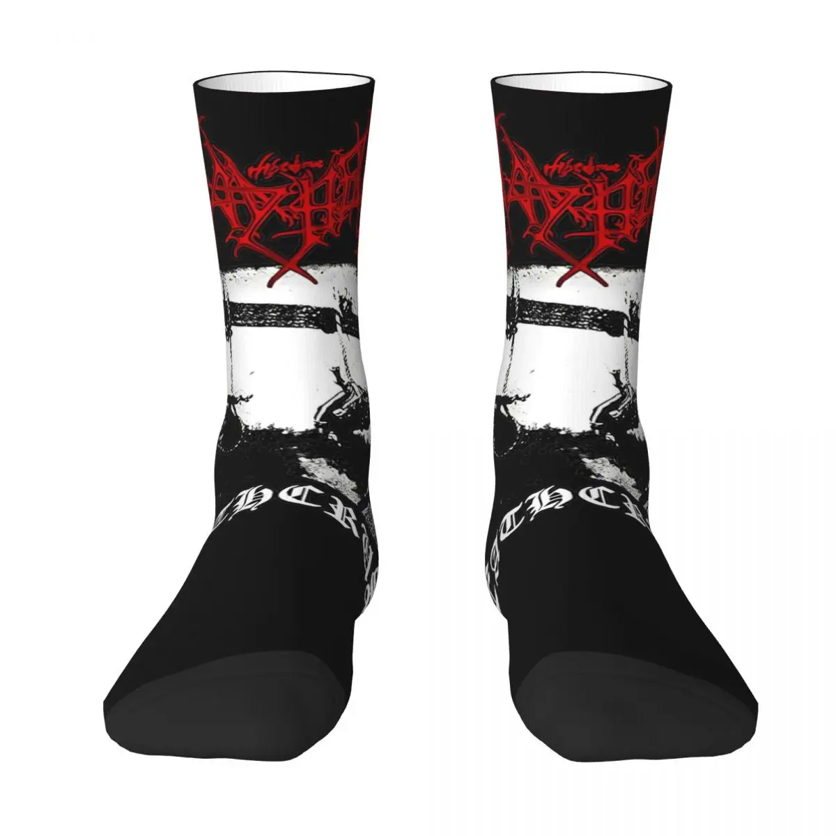 Mayhem Deathcrush Euronymous Dead Stockings Couple Black Metal Music Socks Soft Socks Autumn Sports Non Slip Printed Socks Gift