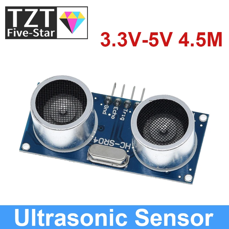 TZT Ultrasonic sensor HC-SR04 HCSR04 to world Ultrasonic Wave Detector Ranging Module HC SR04 HCSR04 Distance Sensor For Arduino