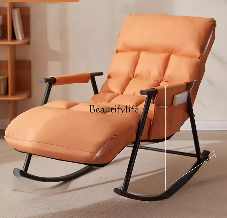 발코니 홈 레저 의자, 점심 휴식, 게으른 소파 흔들 의자, 가을 및 겨울
