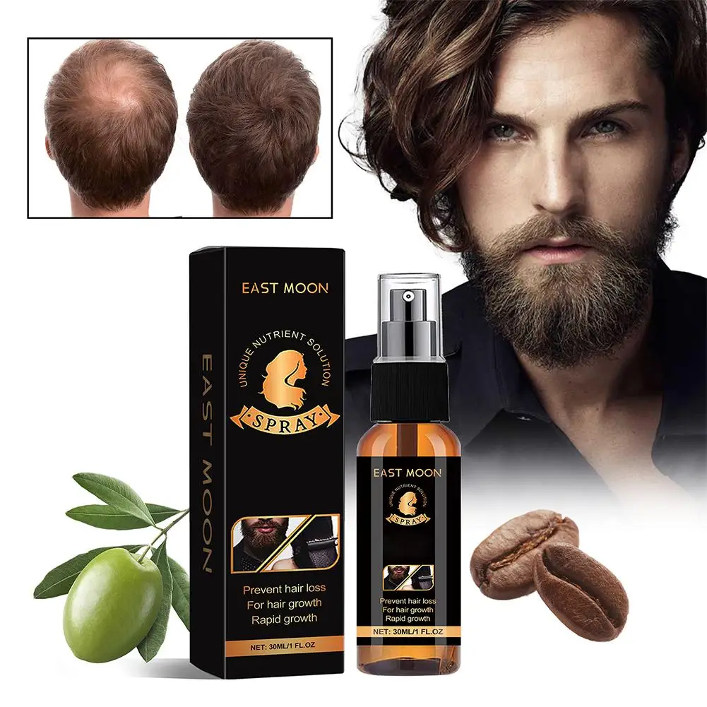 30ml For Men Beard Growth Oil Grow Beard Thicker Full Thicken Hair Beard Oil Hair Spray Hair Laser Growth Ginseng Oil O0Q8