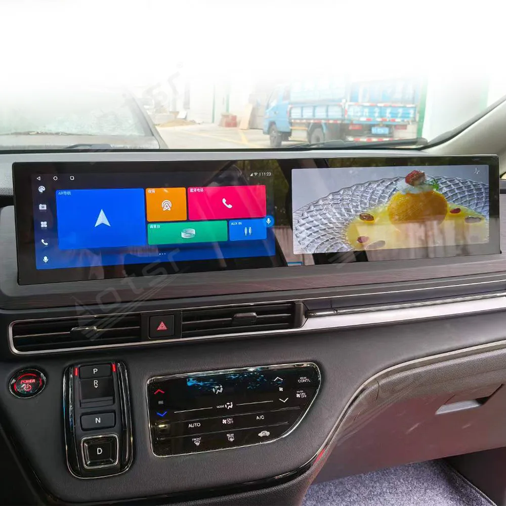 

12,3-дюймовый автомобильный радиоприемник с двойным сенсорным экраном для Honda Odyssey 2022 2023 2024, стерео мультимедийный плеер Carplay Android Auto 5G Sim WIFI DSP