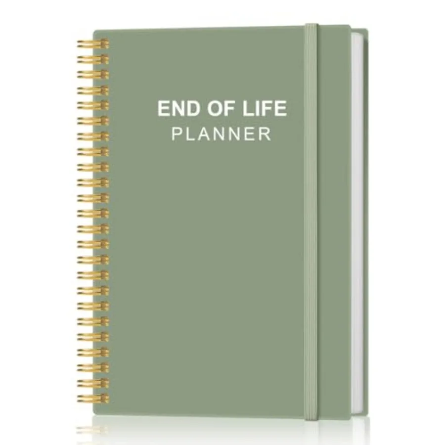End of Life Planner Final Arrangements Organizer for Beneficiary, Will Preparation, Last Wishes and Funeral Planning, 5.8" x 8.