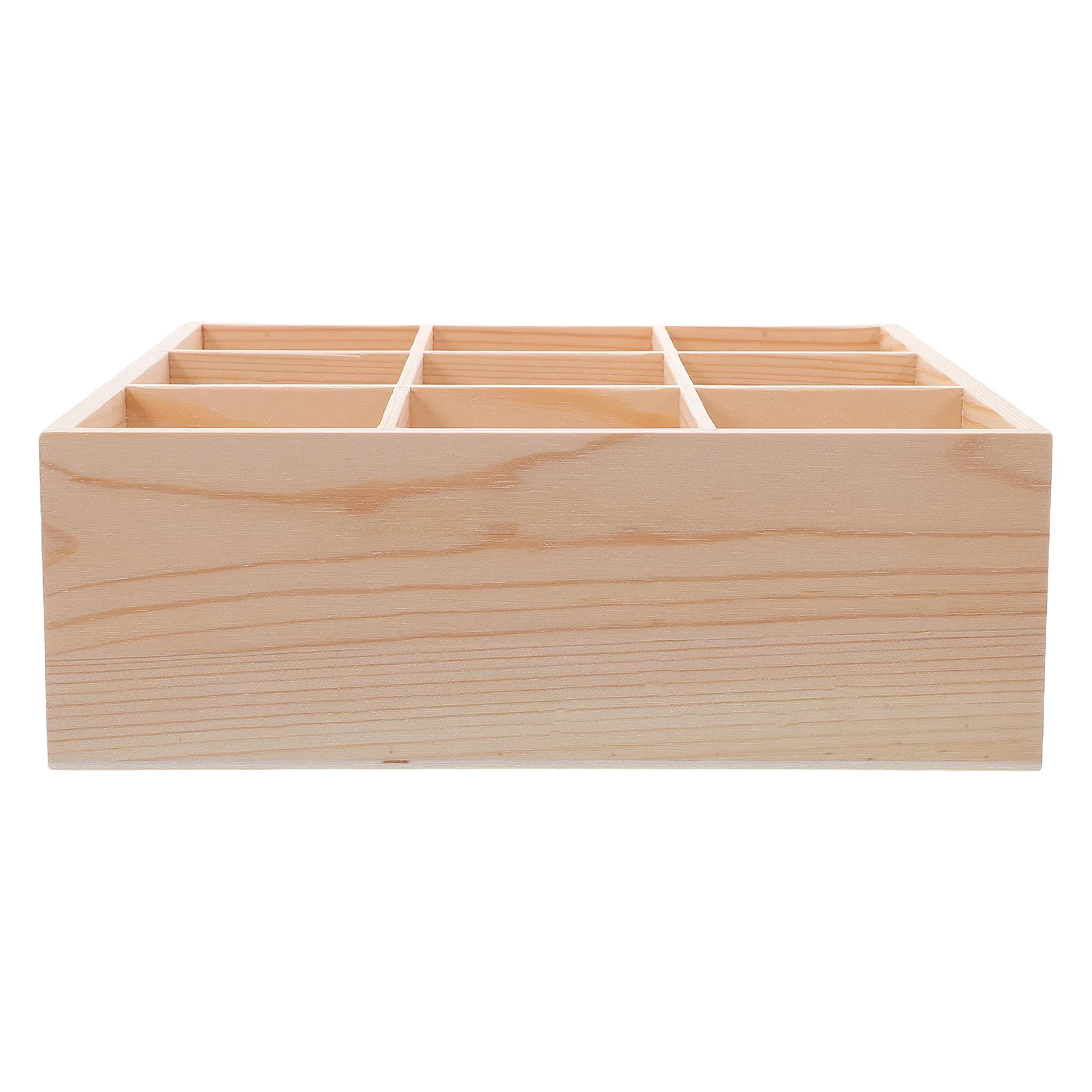 

Wooden Storage Box Handcrafted Decorative Organizer for Home Office Desk Shelf Wooden Drawer Dividers Bead Organizer