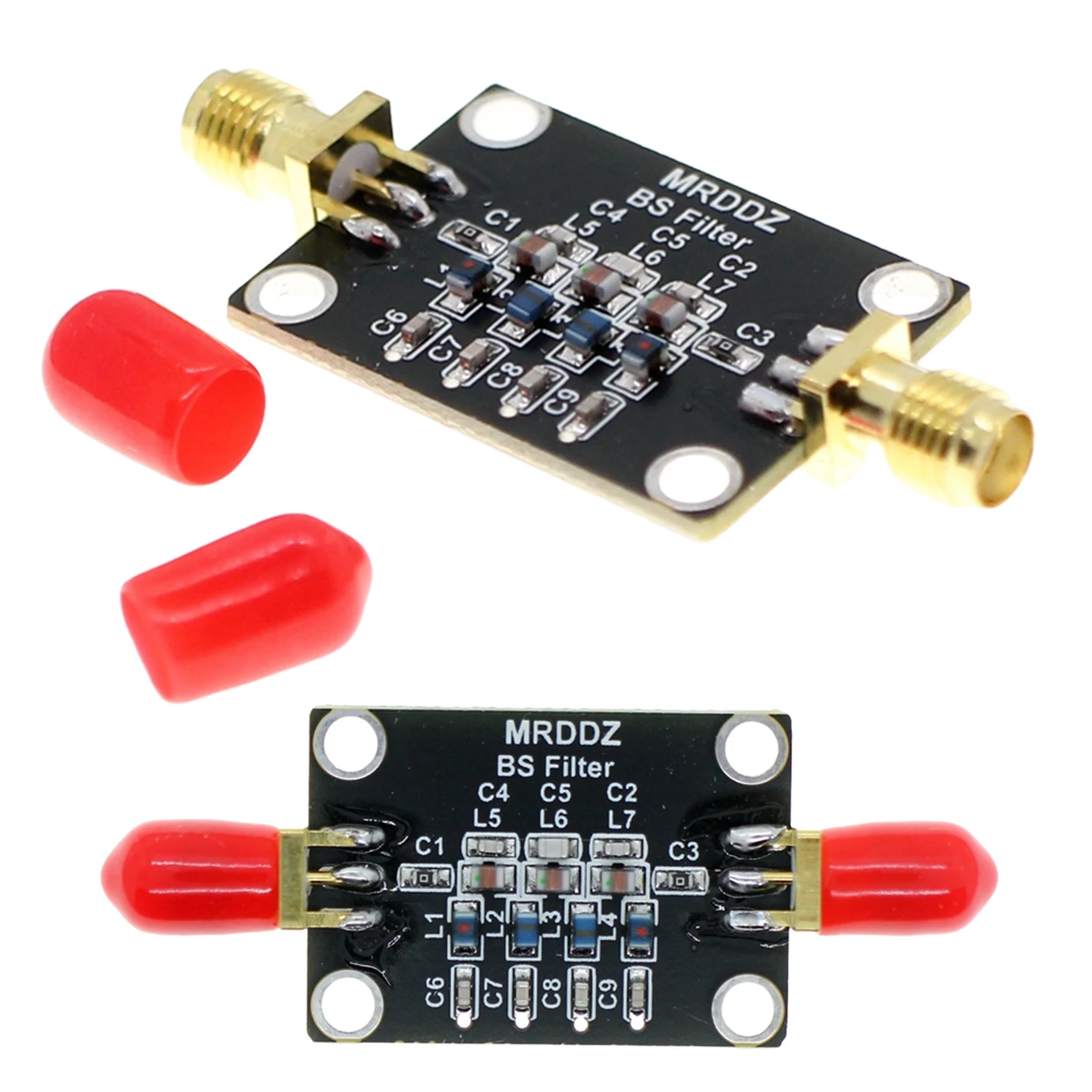 88-108MHz FM Band Stop Filter 50 Ohm Anti-FM Interference Band-Stop Filter Passive Module 70- 120MHz for Ham Radio Amplifier