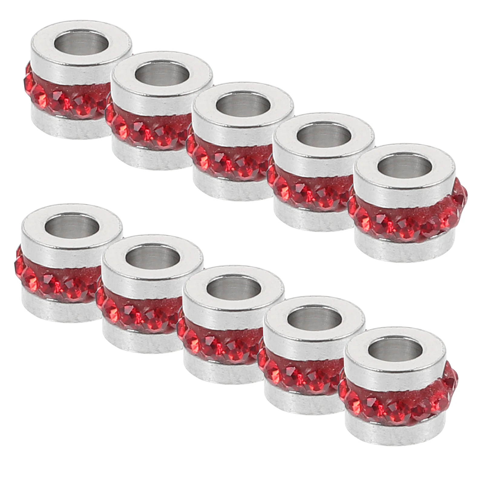 

10pcs Rhinestone Beads Alloy Jewelry Making Accessories Bracelet Charms For Jewelry Making Necklace Beads Craft Supplies Bulk