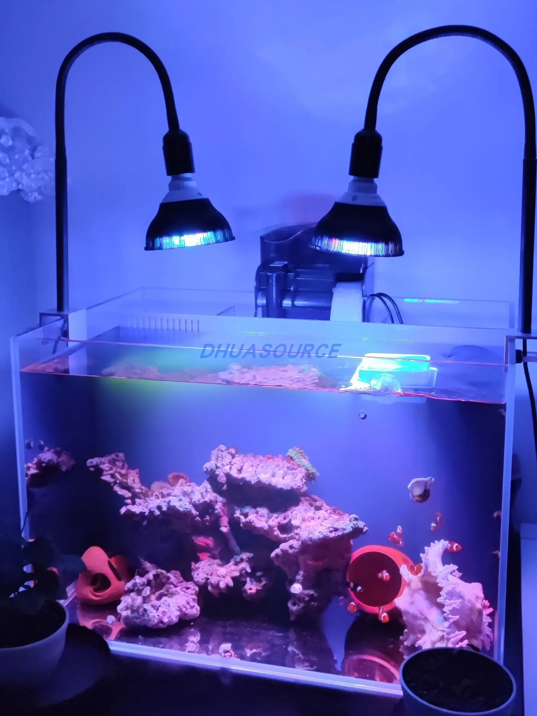 DIY E27 lamp holder led aquarium clamp Fish Tank Clip grow light clamp coral light stand