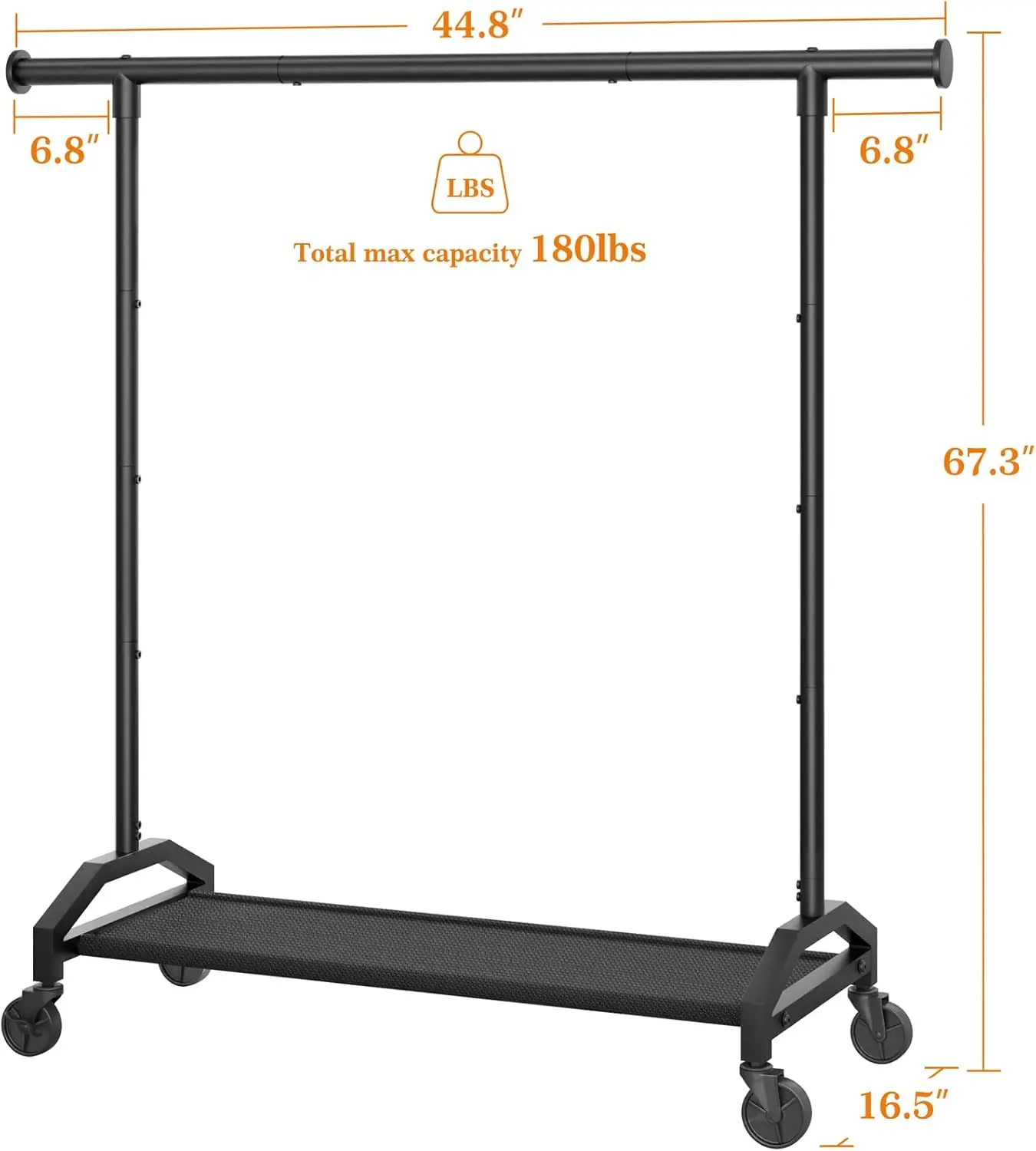 Clothes Rack Clothing Racks for Hanging Clothes Heavy Duty Clothes Rack Hanger Rack 200lbs Capacity
