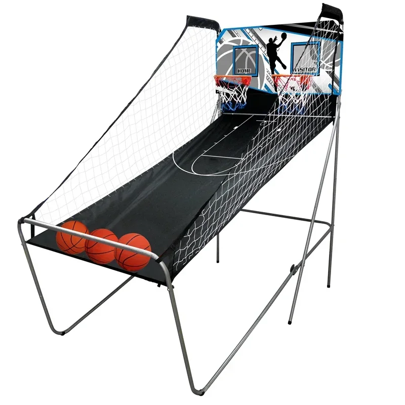 Arcade Foldable Double Shoot Basketball Game Machine For Two Players