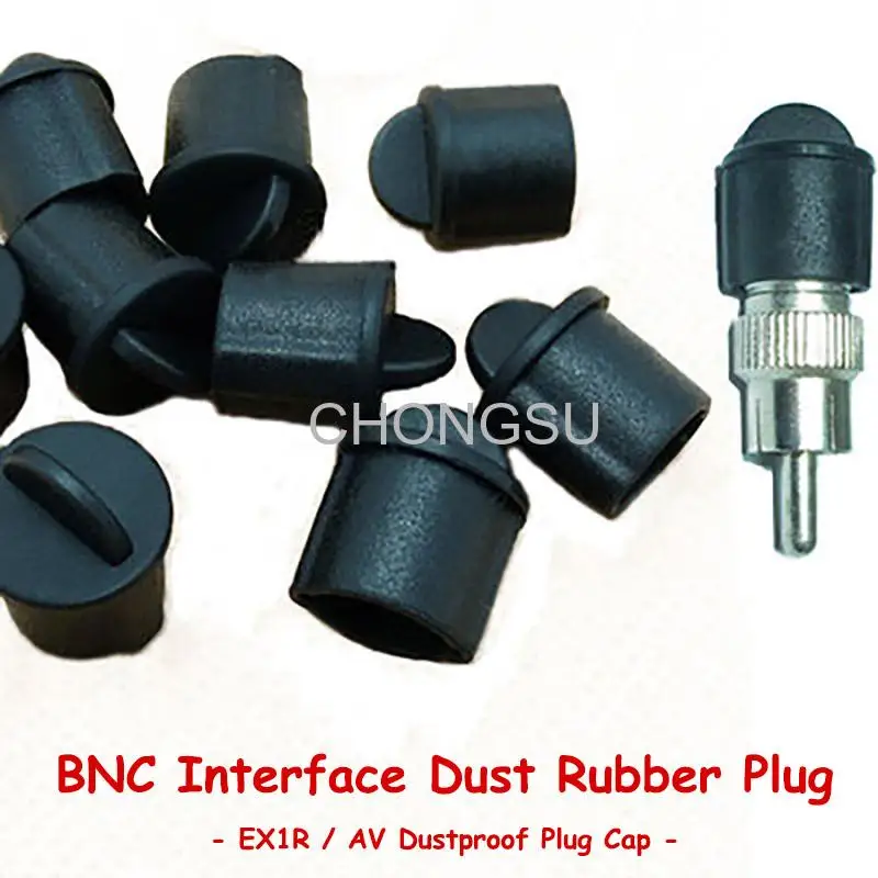 1/5/10pcs Black BNC Interface Dust Protector Male Silica Gel Port Protector EX1R / AV Dustproof Cap Plug Staubdicht Kappe