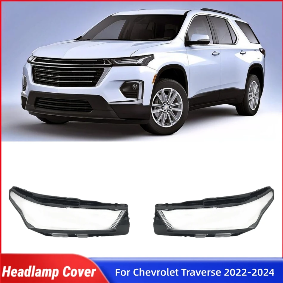 

For Chevrolet Traverse 2022 2023 2024 Vehicle Accessories Lampshade Cover Headlamp Car Front Headlight Lens Cover Lights Shell